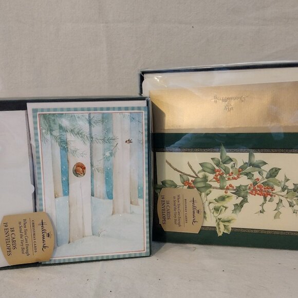 NIB LOT OF 2 - HALLMARK Holiday Greeting Cards - Picture 1 of 6